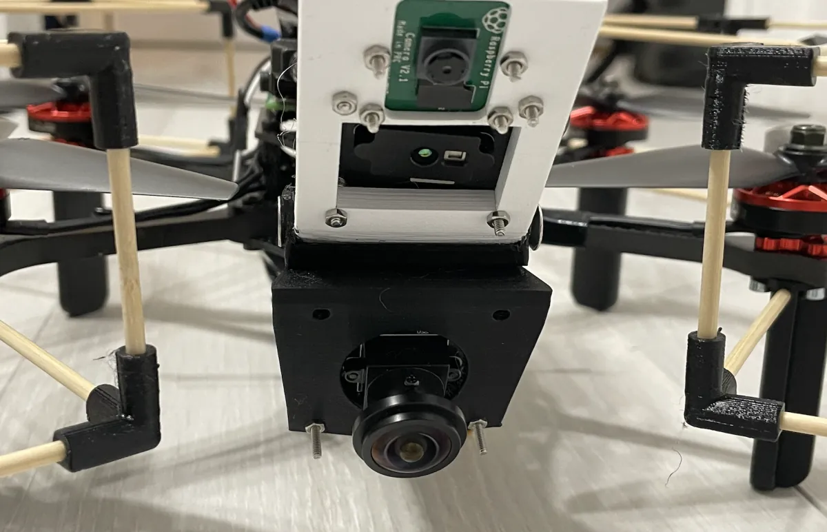 Autonomous drone camera and ToF sensors